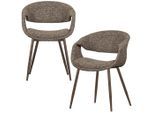 Livetastic , Braun, Kupferfarben , Metall, Textil , 57x78x57 cm ,