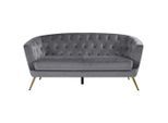 Ti'me , Grau , Metall, Textil , 183x78x83 cm ,