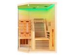 Sanotechnik , Naturfarben , Holz , Hemlocktanne , 150x195x150 cm , Wellness, Infrarotkabinen