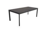 Gardenson , Anthrazit , Metall, Glas , rechteckig , 100x75x200 cm , ausziehbar, gastro- und objekttauglich, regenabweisend, UV-beständig, wetterfest, platzsparend ,