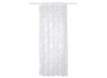 Schmidt W. Gmbh , Weiß , Textil , Blätter , 140x245 cm , für Stange und Schiene geeignet, mit Kombiband ,