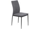 Möbelix , Anthrazit , Metall, Textil , Füllung: Schaumstoff , 40x92x42 cm , Oeko-Tex® Standard 100 , Esszimmer, Esszimmerstühle, Polsterstühle