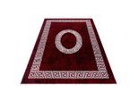 Ayyildiz , Rot, Weiß , Textil , Ornament , rechteckig , 120x170 cm , Oeko-Tex® Standard 100 , für Fußbodenheizung geeignet, schmutzabweisend, für Hausstauballergiker geeignet, lichtunempfindlich, antistatisch, pflegeleicht, strapazierfähig, leicht zusammenrollbar , Teppiche & Böden, Teppiche, Webteppiche
