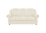 Livetastic , Creme , Textil , 196x102x101 cm , Made in EU , Hocker erhältlich, Rücken echt, Armteil links, Armteil rechts , Wohnzimmer, Sofas & Couches, Sofas, 3er Sofas