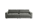 Trendmanufaktur , Grau , Textil , Füllung: Polyetherschaumkern, Silikon,Schaumstoff, Silikon , 264x83x126 cm , Made in EU, AGR-geprüft , Stoffauswahl, Rücken echt ,