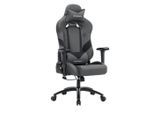 Möbelix , Schwarz, Dunkelgrau , Metall, Kunststoff, Textil , Füllung: Baumwollfüllung , 71x129x70 cm , Sitzfläche 360° drehbar, Nackenkissen abnehmbar, ergonomische Rückenlehne , Büromöbel, Bürostühle, Gaming Stühle