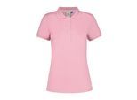 Poloshirt LUHTA "Luhta Polo shirt Kivimaa", Damen, Gr. L, rosa (rosenrot), Stoff, 100% Polyester, normal, hoch geschlossener Ausschnitt, Shirts