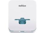 Satino Damenhygienespender FemCare HYGINITY, 3-in-1, für bis zu 160 Tampons/30 Monatsbinden, B 212 x T 251 x H 116 mm, Kunststoff, weiss