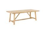 Ambia Garden Gartentisch, Teak, Holz, Recyclingholz, Teakholz, Hartholz, rechteckig, eckig, 100x76x220 cm, Holzmöbel, Holztische, Gartentische Holz
