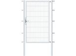 Zauneinzeltür ALBERTS "Flexo", silber (feuerverzinkt), B:100cm H:160cm, Stahl, Tore, Zauneinzeltür, in verschiedenen Abmessungen
