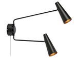 Wandleuchte Peak Wall Schwarz max. 40 Watt Wandlampe