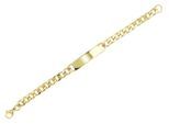 Armband ADELIA´S "Damen Armband – Panzerarmband aus Edelstahl 18 cm", gold, Armbänder, Damen, 18cm, Edelstahl, Armband, Geschenkidee: zeitlos und vielseitig