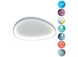 NÄVE LED Deckenleuchte "Argesa", weiß, 1, Ø 42cm H: 7cm, 1 Stk., Leuchten, CCT, Meteor-Licht, Memory, Nachtlicht, Timer, Fernbedienung, weiß, LED Deckenleuchte