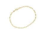 Armband LUIGI MERANO "fantasieförmig mit diamantierten Gliedern, Gold 375", gold, Armbänder, Damen, 19cm, Gelbgold 375, Armband