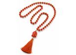 Lange Kette "Nepal", Damen, Gr. onesize, Glas, orange, COLLEZIONE ALESSANDRO, Basic, Halsketten, mit echten Glasperlen