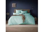 Bettwäsche ESTELLA "Valetta", 640, azur, B/L: 135cm x 200cm, 1 Stk., 1 Stk., Mako-Satin, B/L: 80cm x 80cm, 2 tlg., Mako-Satin, Obermaterial: 100% Baumwolle, Bettwäsche, Bettwäsche, Mako-Satin, 100% Baumwolle, mercerisiert