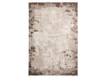 Teppich KAYOOM "Olivo 922", braun (beige), B:120cm H:13mm L:170cm, Polyester, Teppiche, Teppich, Kurzflor, Vintage, Modernes Muster, Deko, Vegan
