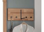 Hakenleiste HOME AFFAIRE "Dura", braun (buche), B:50cm H:22cm T:4,6cm, Massivholz, Hakenleisten, Hakenleiste, aus FSC-zertifiziertem Massivholz, Breite 50 oder 80 cm