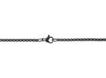 Kette ohne Anhänger ADELIA´S "Damen Halskette aus Edelstahl mit Strass Steinchen 61 cm", schwarz, Halsketten, Damen, 61cm, Edelstahl, Ein Geschenk, das Freude macht