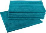 Gaestehandtuecher DYCKHOFF "Siena", grün (smaragd), B:30cm L:50cm, Frottier, Obermaterial: 100% Baumwolle, Handtücher, mit Bordüre