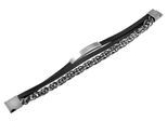 Armband ADELIA´S "Unisex Armband – Lederarmband aus Leder 19 cm", schwarz, Armbänder, Damen, 19cm, Leder, Armband, Ein kleines Geschenk mit großer Wirkung