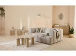 Big-Sofa HOMSY BY ANA JOHNSON "»L« BOUBELLE Design-Sofa mit Steppung, Bubble-Optik, Breite 246 cm", beige, B:246cm H:75cm T:100cm, 100% Polyester, Sofas, Big-Sofa, 4-Sitzer mit Wellenunterfederung, L Sitztiefe 63 cm
