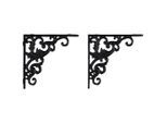 Wandhalter Aus Eisen In Schwarz, 2er Set