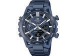 Smartwatch CASIO EDIFICE "ECB-2000CB", blau (blau, blau), Smartwatches, Herren, Smartwatch, Armbanduhr, Herrenuhr, Edelstahlarmband, Bluetooth,bis 10 bar wasserd.