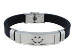 Armband ADELIA´S "Unisex Armband aus Silikon 21 cm", schwarz, Armbänder, Damen, 21cm, Synthetik, Armband, Zum Verschenken an Menschen, die Ihnen am Herzen liegen
