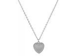 Kette mit Anhänger ADELIA´S "Damen Edelstahl Halskette mit Anhänger Herz", silber (silber, herz), Halsketten, Damen, unbekannt, Edelstahl