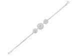 Armband ADELIA´S "Damen Armband aus 925 Silber mit Zirkonia 17+3 cm", silber, Armbänder, Damen, 20cm, Silber 925 (Sterlingsilber), Armband, Ideal als Geschenk zum einen besonderen Tag