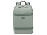 Laptoprucksack SAMSONITE "IMAGE BIZ", Gr. B/H/T: 13,5cm x 38,5cm x 26cm, grün (thyme), Polyester, Rucksäcke Laptoprucksack, für Businessmode und Geschäftsreisen, mit 16 Litern Volumen