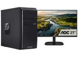 CAPTIVA Business-PC-Komplettsystem "Power Starter R98-540 TFT Bundle", Energieeffizienz: E (A-G), schwarz, ohne Betriebssystem, 8 GB RAM 500 GB SSD, Computer_Komplettsysteme