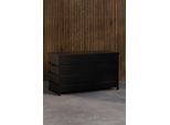 Truhe VENTURE HOME "Nisis, funktionale Aufbewahrungsbox für praktische Aufbewahrung", schwarz, T:60cm, Aluminium, Truhen, Kissenbox, mit Stauraum, Aluminiumgestell, stabil, vielseitig