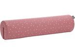 Nackenkissen PAIDI "in verschiedenen Farben, gepunktet, 85 cm, Baumwolle, Bettkantenschutz", rot berry, L:85cm Ø:20cm, Baumwolle, Funktionskissen, Aufsteckkissen, abnehmbarer und waschbarer Bezug, Rückenkissen