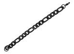 Armband ADELIA´S "Unisex Armband aus Edelstahl 21 cm", schwarz, Armbänder, Damen, 21cm, Edelstahl, Armband, Zum Verschenken – ideal zum Valentinstag