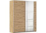 Schwebetürenschrank RAUCH "Kleiderschrank Schrank Garderobe AURELIO", braun (eiche artisan), B:175cm H:210cm T:59cm, Holzwerkstoff, Schränke, Schwebetürenschrank, zeitloses Design, viele Farben, Breiten 175/218/261 cm MADE IN GERMANY