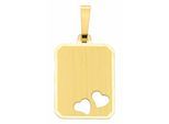 Anhänger mit Gravur ADELIA´S "Damen 333 Gold Gravurplatte Anhänger", gold, Schmuckanhänger, Damen, Gelbgold 333 Gold, Gelbgold 333, Gold, Goldschmuck für Damen
