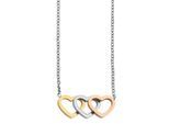 Kette mit Anhänger ADELIA´S "Damen Edelstahl Halskette mit Anhänger Herz unbekannt cm", silber, Halsketten, Damen, unbekannt, Edelstahl