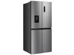 HANSEATIC Multi Door "HCDC18080CWD", Energieeffizienz: C (A-G), silber (edelstahl), Wasserspender, Kühlschränke, inkl. 3 Jahre Herstellergarantie
