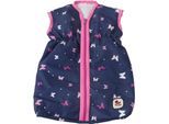 Puppen Schlafsack CHIC2000 "Brombeere", bunt (butterfly blau), Puppenausstattungen, KinderB:27cm H:2cm T:45cm, Polyester, B:27cm H:2cm T:45cm