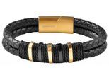 Edelstahlarmband ADELIA´S "Unisex Armband aus Edelstahl" Gr. 19, schwarz, Armbänder, Herren, 19, Edelstahl, Edelstahlarmband