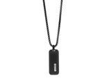 Kette mit Anhänger ADELIA´S "Herren Edelstahl Erbskette Halskette mit Anhänger unbekannt cm", schwarz, Halsketten, Herren, unbekannt, Edelstahl