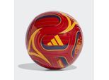 Fußball ADIDAS PERFORMANCE "RFEF CLB HOME" Gr. 5, vivid rot, team power rot 2, crew gelb, Bälle, 5, 0,4 g, Polyurethane (PU), Fußball WM Spanien, B:22,3cm H:17,3cm T:22cm
