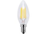 SEGULA LED-Leuchtmittel "LED Kerze klar", Energieeffizienz: G (A-G), transparent, L:100cm Ø:35cm, Leuchtmittel, dimmbar, E14, Kerze klar