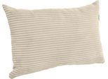 Dekokissen PAIDI "Cord in verschiedenen Ausführungen, Polyester, 60/40x40 cm", vanilla ice, unifarben, B:40cm H:10cm L:60cm, Polyester, Dekokissen_Sitzkissen_Kissenhüllen, Zierkissen mit Füllung, abnehmbarer und waschbarer Bezug