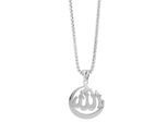 Kette mit Anhänger ADELIA´S "Damen Edelstahl Halskette mit Anhänger", silber, Halsketten, Damen, unbekannt, Edelstahl