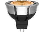 SEGULA LED-Leuchtmittel "LED Reflektor MR16 Ambiente Diming", Energieeffizienz: G (A-G), silber (matt), L:49cm Ø:5cm, Leuchtmittel, LED Reflektor GU5.3 (MR16), Ambiente Diming, 2000-3000K, 7W, CRI 90