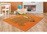Kinderteppich ARTE ESPINA "Joy 295", orange, B:130cm H:22mm L:130cm, Obermaterial: 100% Modacryl, Teppiche, Kinderteppich, Sehr strapazierfähig, Fußbodenheizungsgeeignet