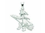 Kettenanhänger ADELIA´S "Anhänger Hexe 925 Silber – Silberanhänger Hexe", silber, Schmuckanhänger, Damen, Silber 925 (Sterlingsilber), Kettenanhänger, Silberanhänger Hexe